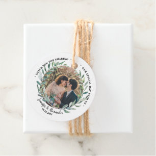 水素朴色葉結婚写真 フェイバータグ