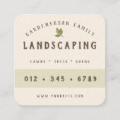 水素朴色造園 スクエア名刺 (裏面)