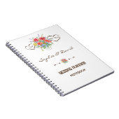 水素朴色野花ウェディングプランナー ノートブック (右側)
