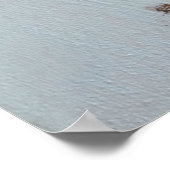 水素朴色金ゴールドデイジー ポスター (角)