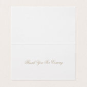 水素朴色金ゴールドブルゴーニュフローラ結婚ズ 名刺 (内部フラット)