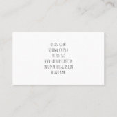 水素朴色鉢植え庭園業 名刺 (裏面)