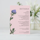 水素朴色開花フローラ結婚 エンクロージャーカード (スタンド正面)