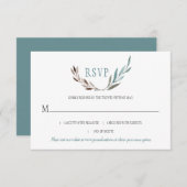 水素朴色離れRSVP 出欠カード (正面/裏面)