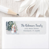 水素朴色雪だるま林 ラベル (インサイチュ)