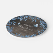 水素朴色青蝶フローラ ペーパープレート (アングル)