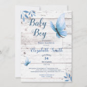 水素朴色青蝶フローラ 招待状 (正面)