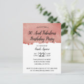 水素朴色50と素晴らしい誕生日 インビテーションポストカード (スタンド正面)