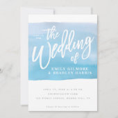 水素朴色(青) 招待状 (正面)