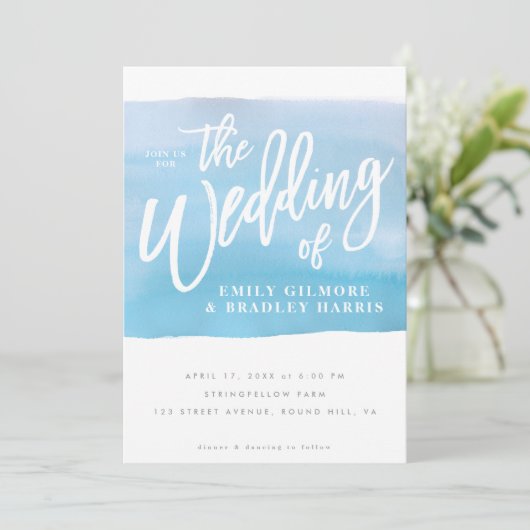 水素朴色(青) 招待状 (スタンド正面)