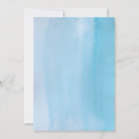 水素朴色(青) 招待状 (裏面)