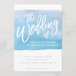 水素朴色（青） 招待状