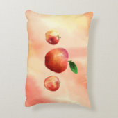 水素朴色Appleパターン両面 アクセントクッション (裏面(縦))