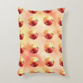 水素朴色Appleパターン両面 アクセントクッション (正面(垂直))