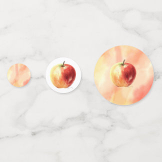 水素朴色Appleパターン紙吹雪 コンフェッティ