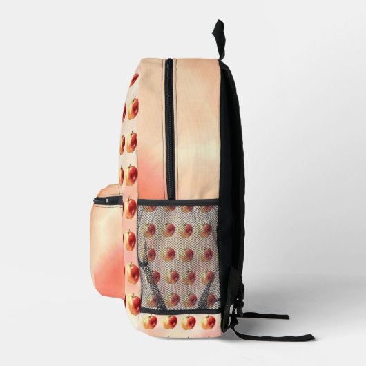 水素朴色Apple Pattern Backpack プリントバックパック (右)