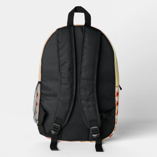 水素朴色Apple Pattern Backpack プリントバックパック (裏面)