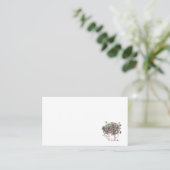 水素朴遣い缶フローラ結婚の名札 プレイスカード (スタンド正面)