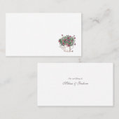 水素朴遣い缶フローラ結婚の名札 プレイスカード (正面/裏面)