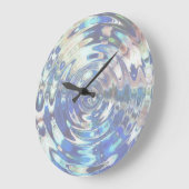 水素波紋パターン ラージ壁時計 (傾斜)