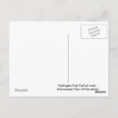 水素燃料電池はがき ポストカード (裏面)