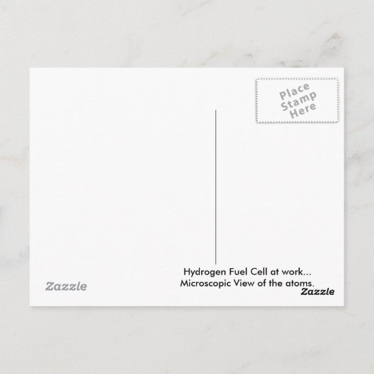 水素燃料電池はがき ポストカード (裏面)