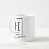 水素-人々に回るガス コーヒーマグカップ (正面左)