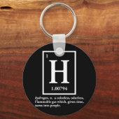 水素 – 人に変わる気体 キーホルダー (正面)