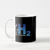 水素H2エネルギー環境保護自動車 コーヒーマグカップ (左)