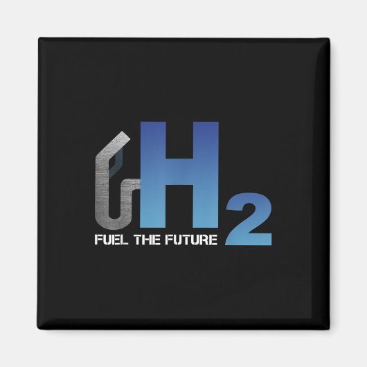 水素H2エネルギー環境保護自動車 マグネット (正面)