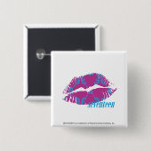 水紫色ダマスク織 缶バッジ (正面&裏面)