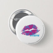 水紫色ダマスク織 缶バッジ (正面&裏面)