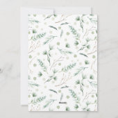 水結婚した色メリー冬の緑の写真 シーズンカード (裏面)