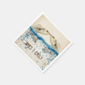 水結婚中の魚 スタンダードカクテルナプキン (角)
