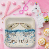 水結婚中の魚 ペーパープレート (パーティー)