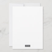 水結婚式の招待 招待状 (裏面)