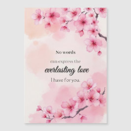 水結婚彩のハートフェルト記念日 マグネット招待状