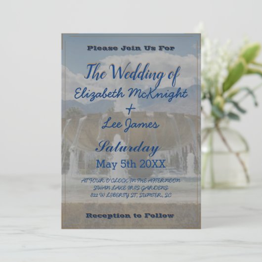 水結婚泉 招待状 (スタンド正面)