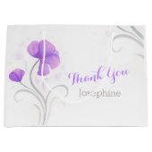 水結婚色の感謝していユパーソナライズされた抱き枕 ラージペーパーバッグ (正面)