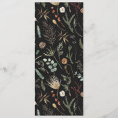 水結婚色の植物フローラブラックmoody メニュー (裏面)