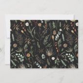 水結婚色の植物色の黒テラコッタ セーブザデート (裏面)