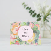 水結婚色フローラ ポストカード (スタンド正面)