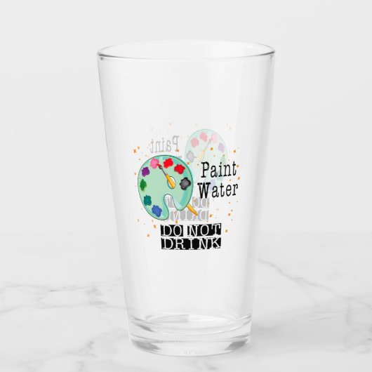 水絵を描が飲めない タンブラーグラス (正面)
