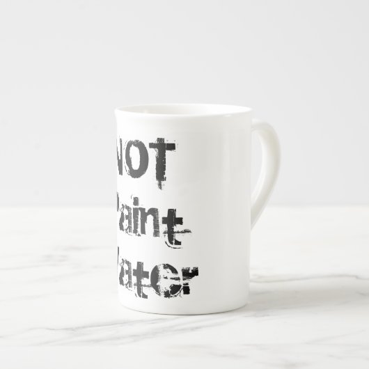 水絵を描じゃないアーティストカップお気に入りの! ボーンチャイナマグカップ (正面右)