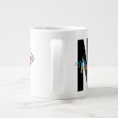 水絵を描ではない、アーティスト・ユーモアおもしろい。 ジャンボコーヒーマグカップ (裏面)