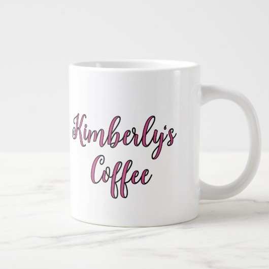 水絵を描ではない、アーティスト・ユーモアおもしろい。 ジャンボコーヒーマグカップ (右)