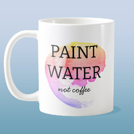 水絵を描ではなくコーヒーアーティストのユーモア コーヒーマグカップ