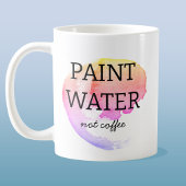 水絵を描ではなくコーヒーアーティストのユーモア コーヒーマグカップ