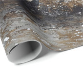 水絵を描の走分離を介した馬の ラッピングペーパー (ロールコーナー)