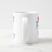 水絵を描はアト絵を描アーティスト向けユーモアの芸術 ジャンボコーヒーマグカップ (裏面)